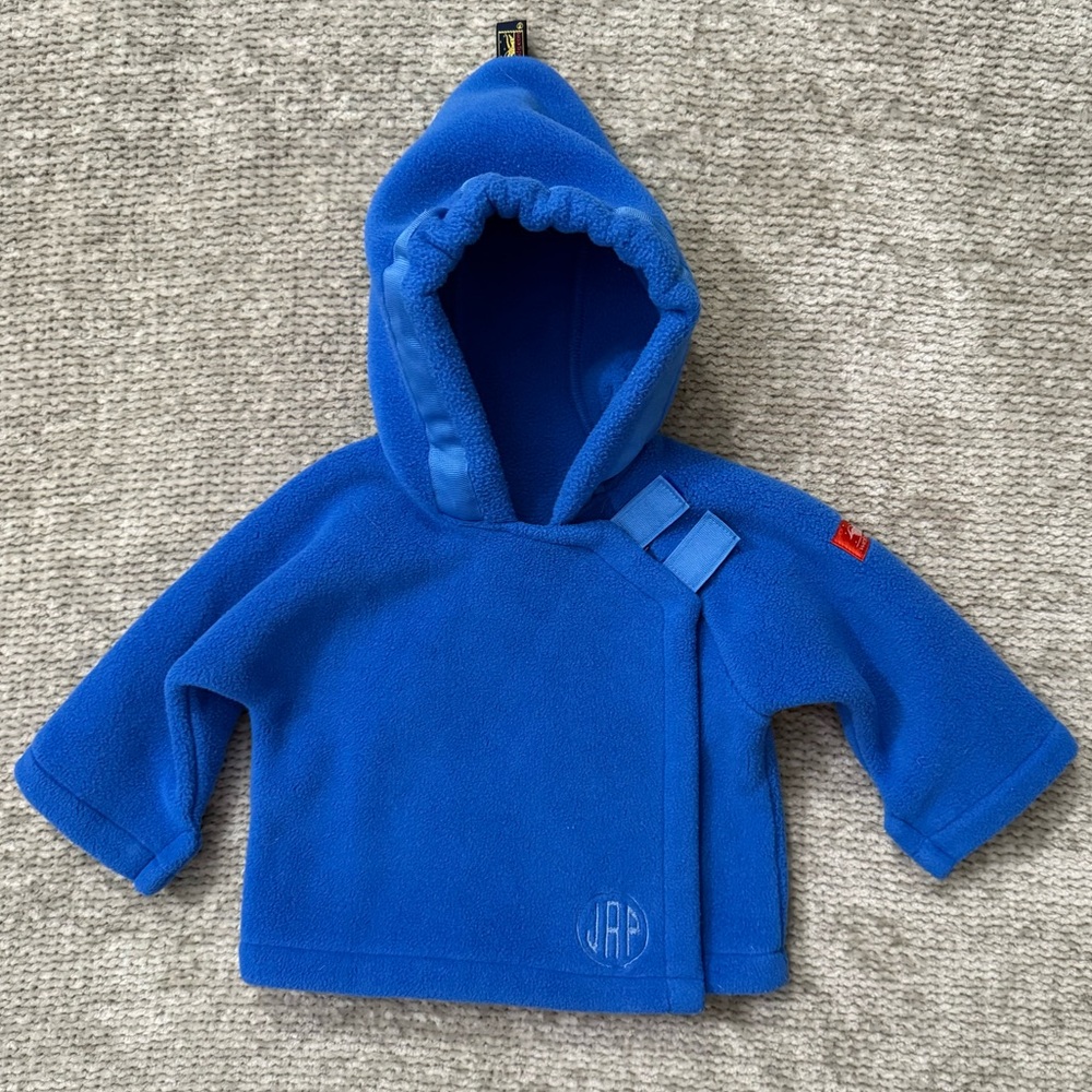 Widgeon Baby Blue Fleece Hoodie Jacket 3M‎ Retro Collectible Infant Outerwear